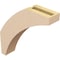 Ekena Millwork 3-inch W x 14-inch D x 14-inch H Thorton Rough Cedar Woodgrain TimberThane Knee Brace, Primed BRCUR03X14X14THRRCPR - alternate 5